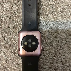 Rose gold with black band